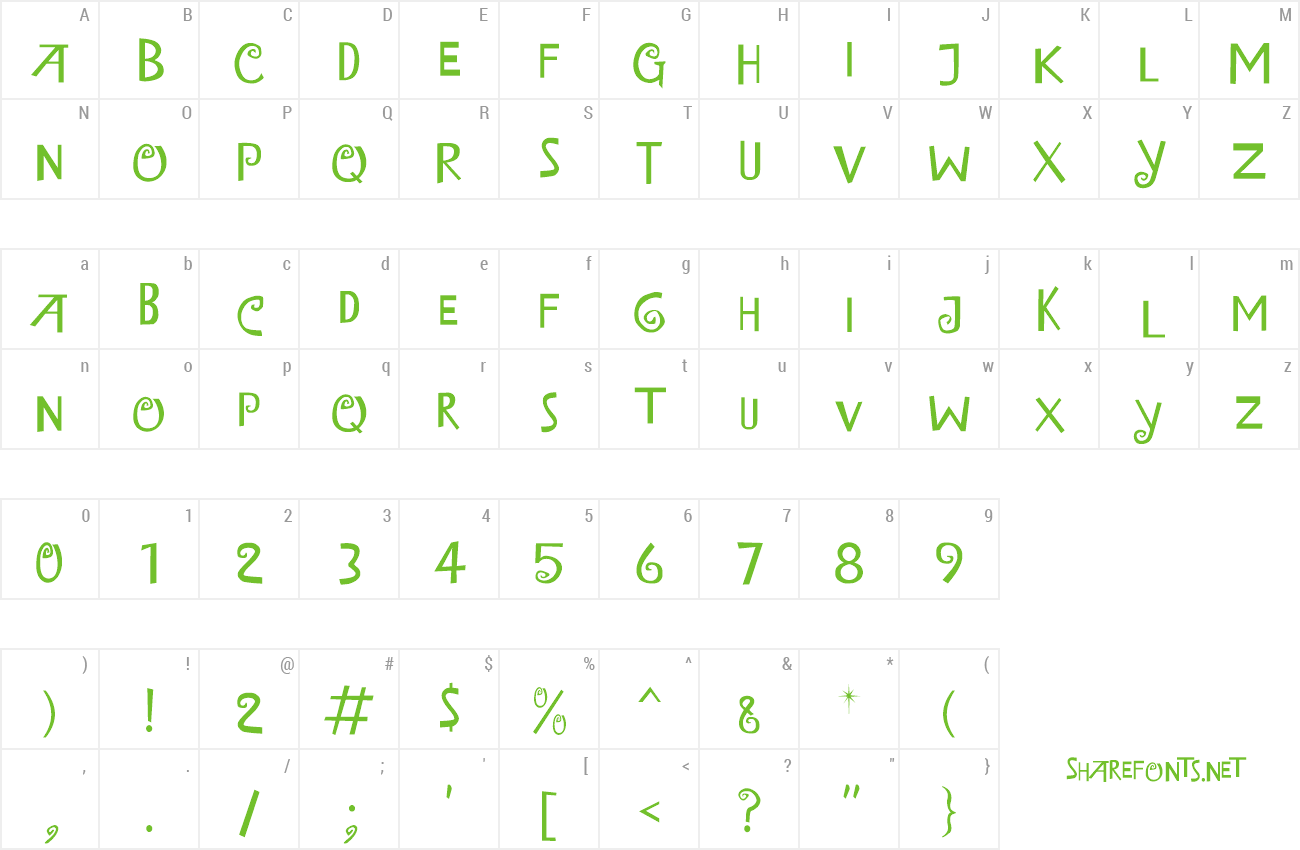 Download Free Font Island Of Misfit Toys