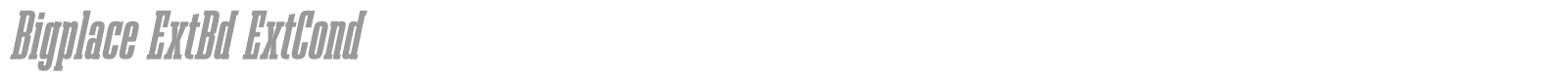 Bigplace font preview